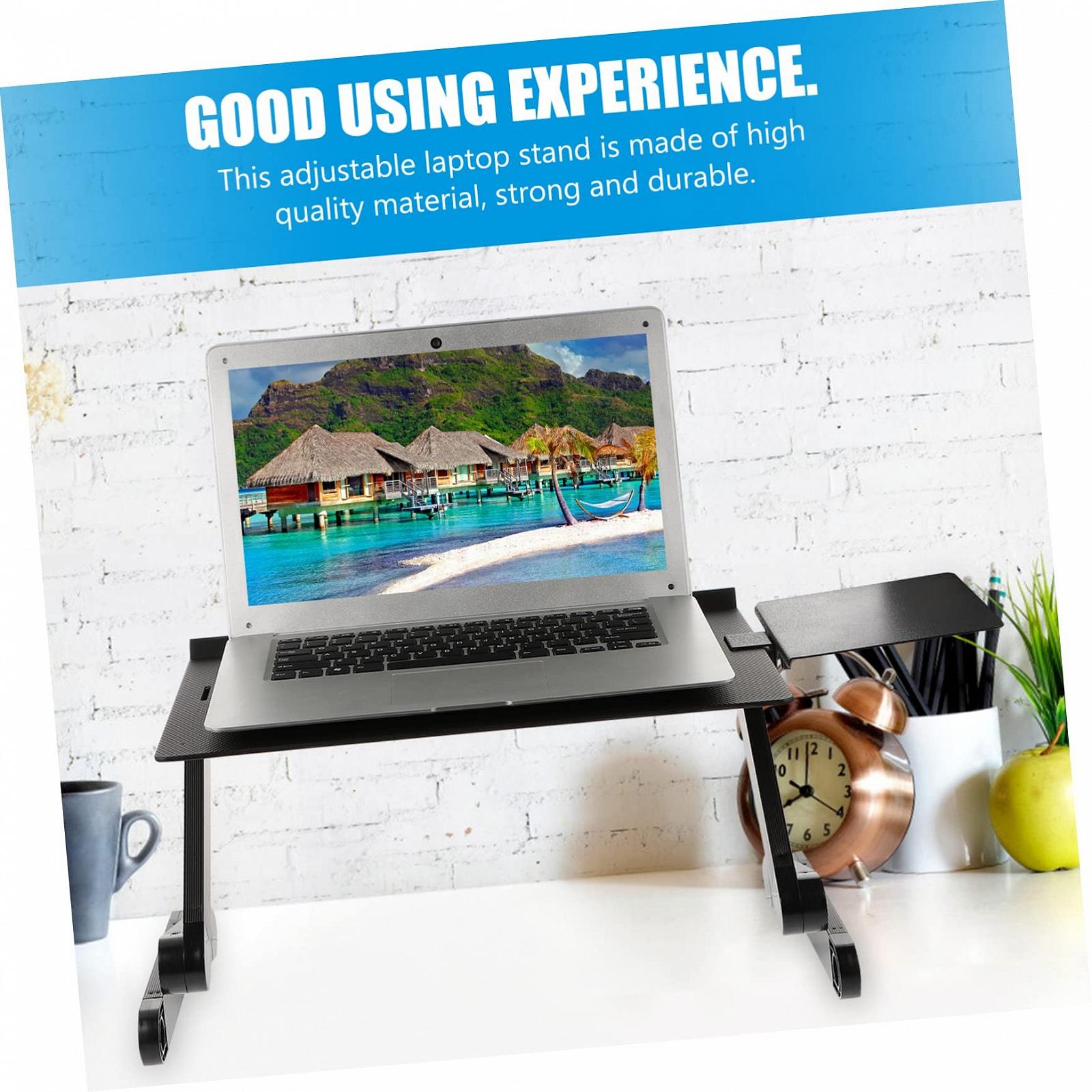 Підставка для ноутбука Vaguelly, регульована по висоті, з алюмінієвого сплаву, складаний, фото №8