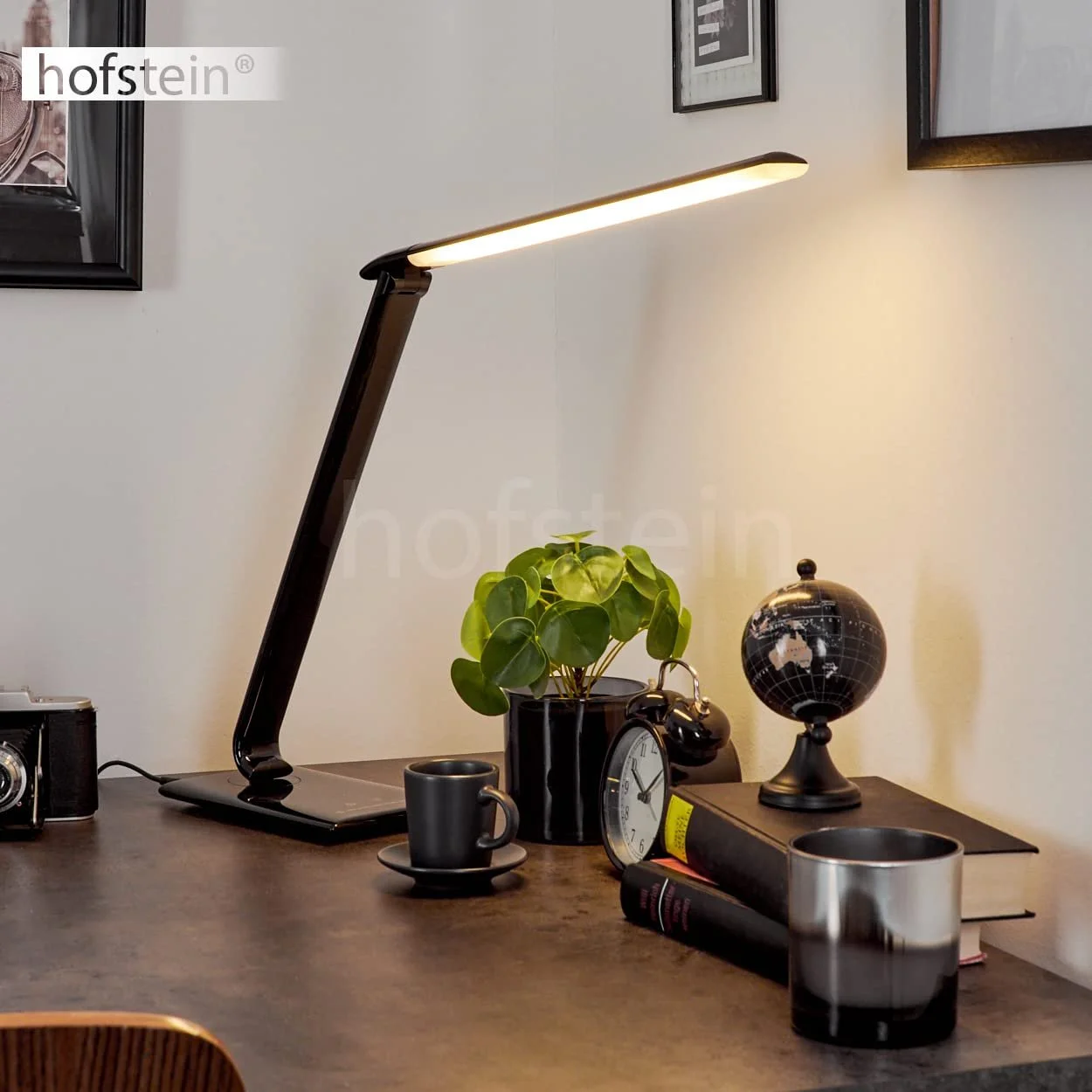 Настільна лампа Chozendo LED Adjustable Metal/Plastic 7 Вт 520 лм 3000-6500 K Touch Dimmer USB Port Black/White, фото №8