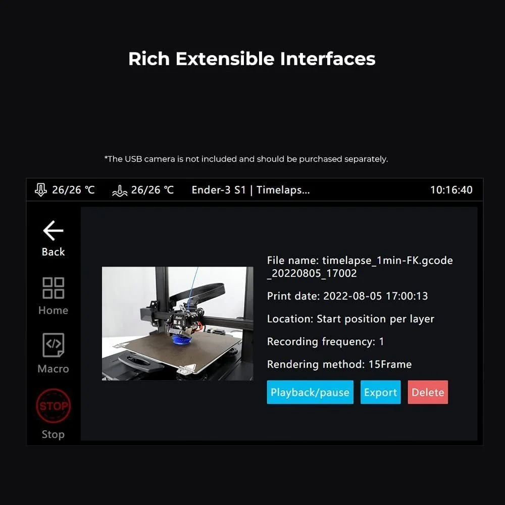 Планшет 7" Creality Sonic Pad для управління 3д принтером / 2/8Gb / Klipper / Чорний, фото №7 Планшет 7" Creality Sonic Pad для управління 3д принтером / 2/8Gb / Klipper / Чорний, фото №7