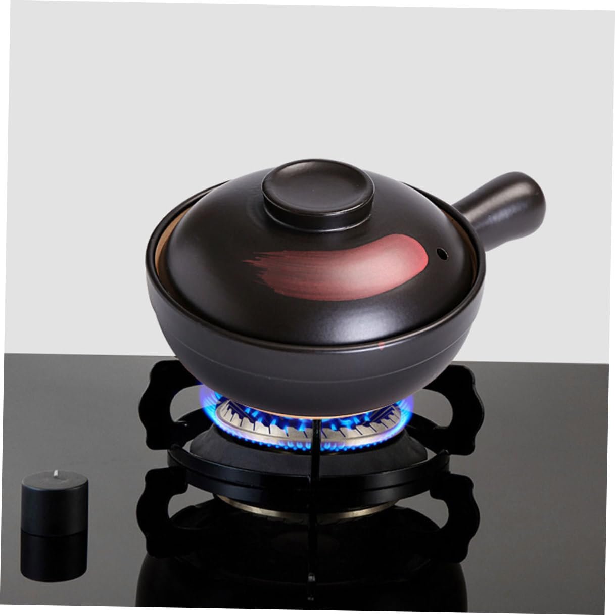 Кастрюля-ковш SECFOU с ручкой термостойкая изоляционная каменная черная, фото №3