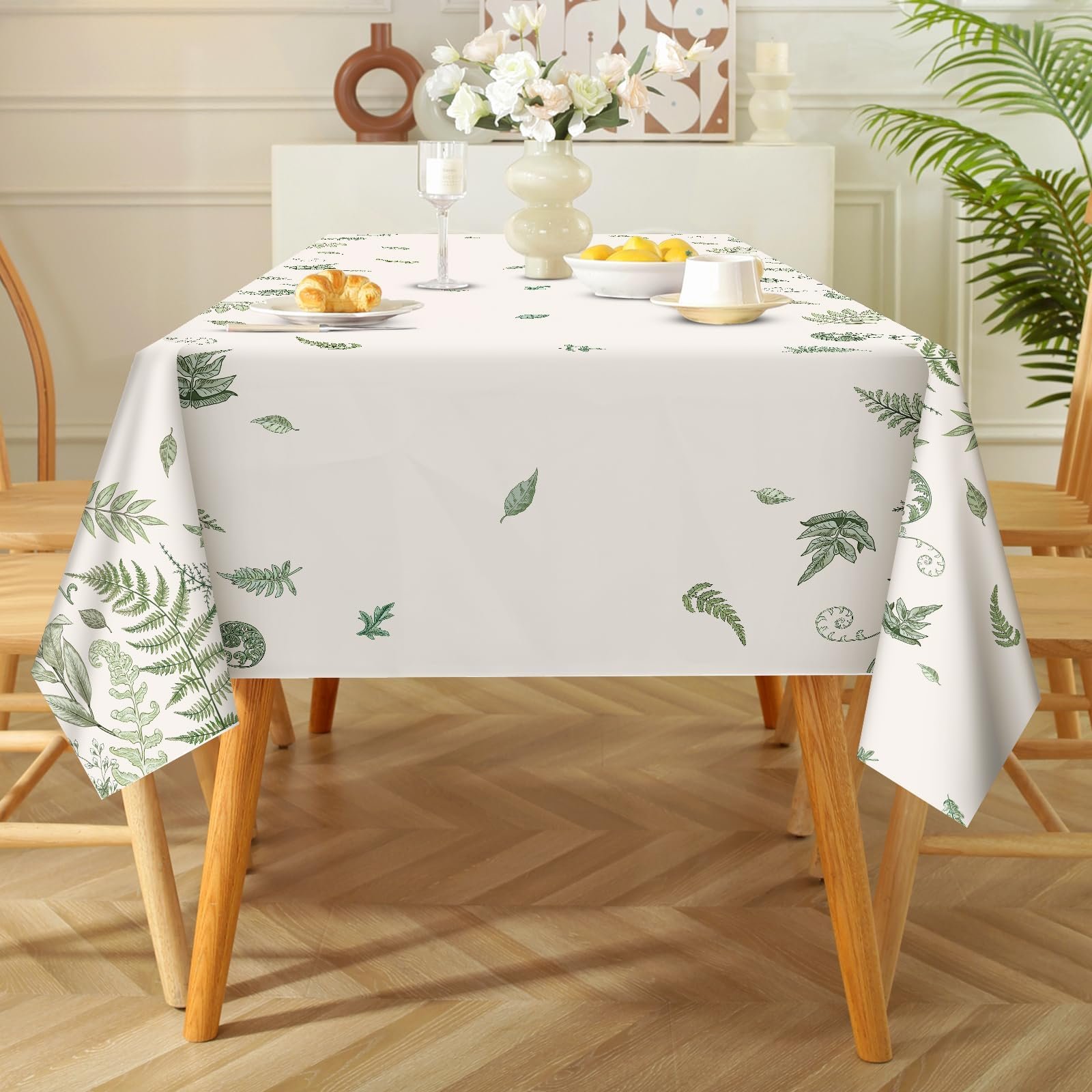 Скатертина Arquiel 152 x 213 см прямокутна водовідштовхувальна Vintage Leaves, фото №3