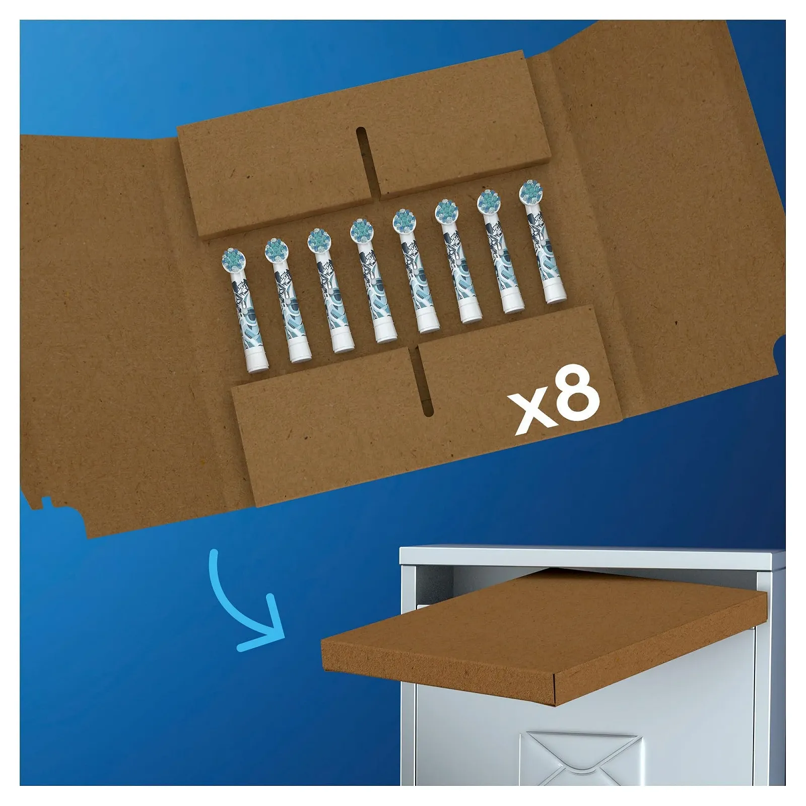 Насадки для электрической зубной щетки Oral-B Kids 8 шт. Star Wars для детей от 3 лет, экстрамягкие щетинки, фото №3