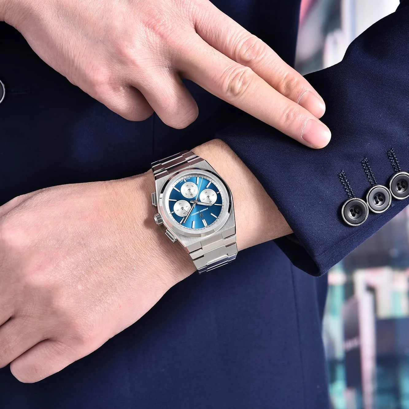 Часы Pagani Design Кварцевый Хронограф VK63 Аналоговый Нержавеющая сталь, фото №7