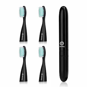 Дорожня електрична зубна щітка MitButy Водонепроникна Портативна на батарейках Дорожній футляр-ковпачок - Фото 1