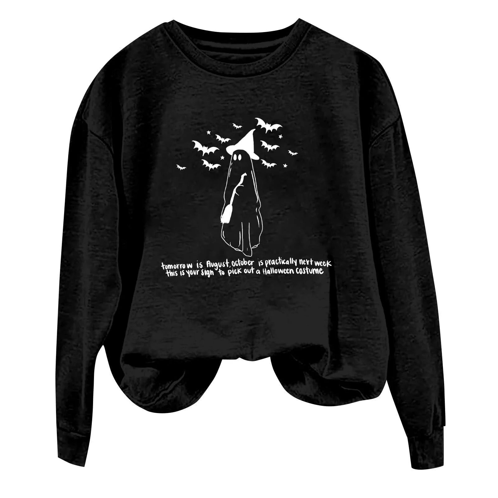 Легкий Хэллоуин-свитшот, пуловер, топы, модный, повседневный, теплый женский свитшот, с длинными рукавами, с круглым вырезом, мягкий, с принтом, зимний свитшот, топы, на молнии, фото №3