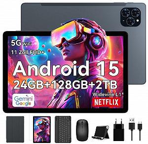 Планшет 11" Full HD TABWEE T90 24/128Gb 8 ядер Android 15 8000 mAh Серый synthetic.ua - Фото 1