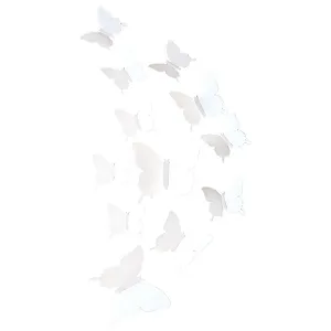 Набір наклейок на стіну 3D Butterflies PVC 12 шт. - Фото 1