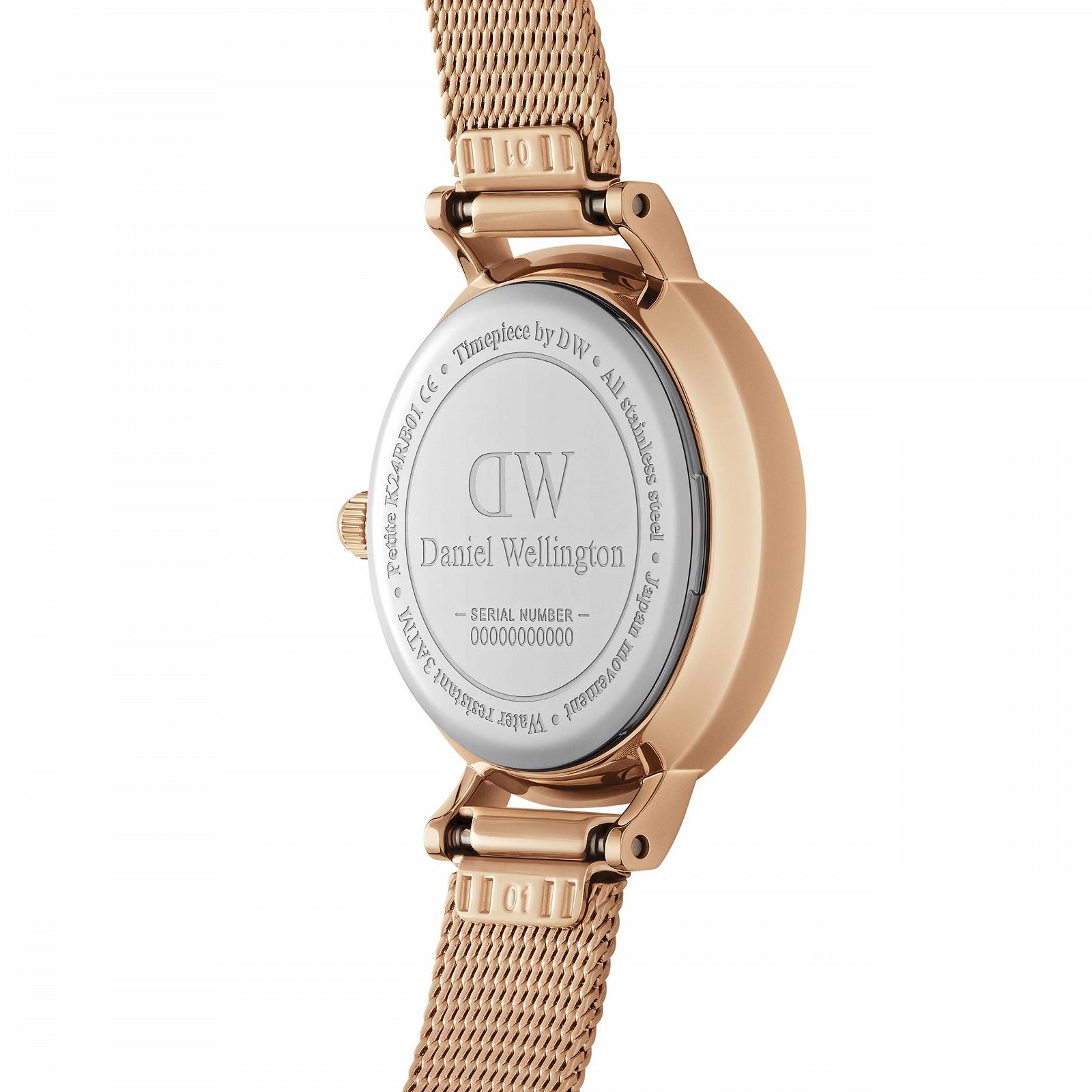 Часы Daniel Wellington Petite 24 мм Двойное покрытие из нержавеющей стали (316L) и кристаллы Розовое золото, Розовое золото, Браслет, фото №4 Часы Daniel Wellington Petite 24 мм Двойное покрытие из нержавеющей стали (316L) и кристаллы Розовое золото, Розовое золото, Браслет, фото №4