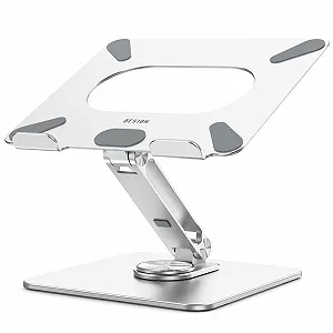 Подставка для ноутбука BESIGN LSX7 с вращающимся на 360

градусов основанием, регулируемая эргономичная подставка для ноутбука, совместимая с ноутбуками 10-15,6 дюймов Серебристый - Фото 1