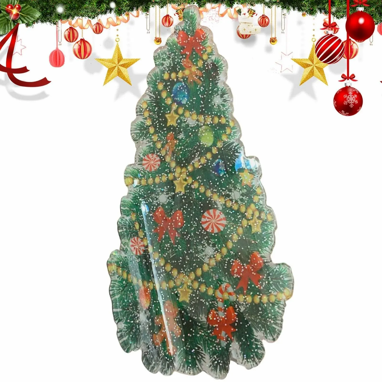 Заколка для волос Euyehn, Рождественский зажим для волос, акриловая заколка для густых волос, заколка для волос для женщин и девушек, фото №9