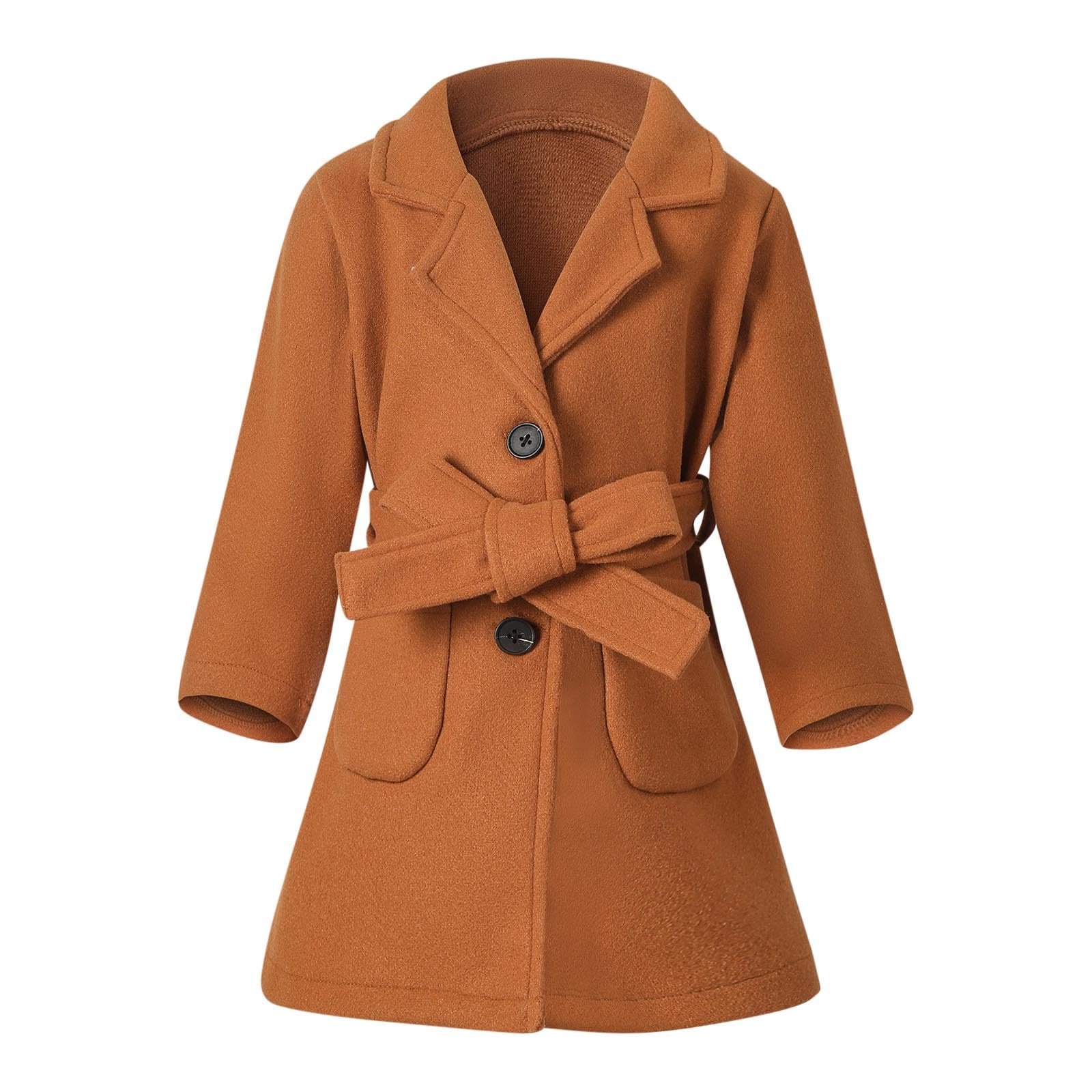 Пальто Ybing Довге Однотонне Тренч Slim Fit Вітровка з поясом ґудзиками, фото №1