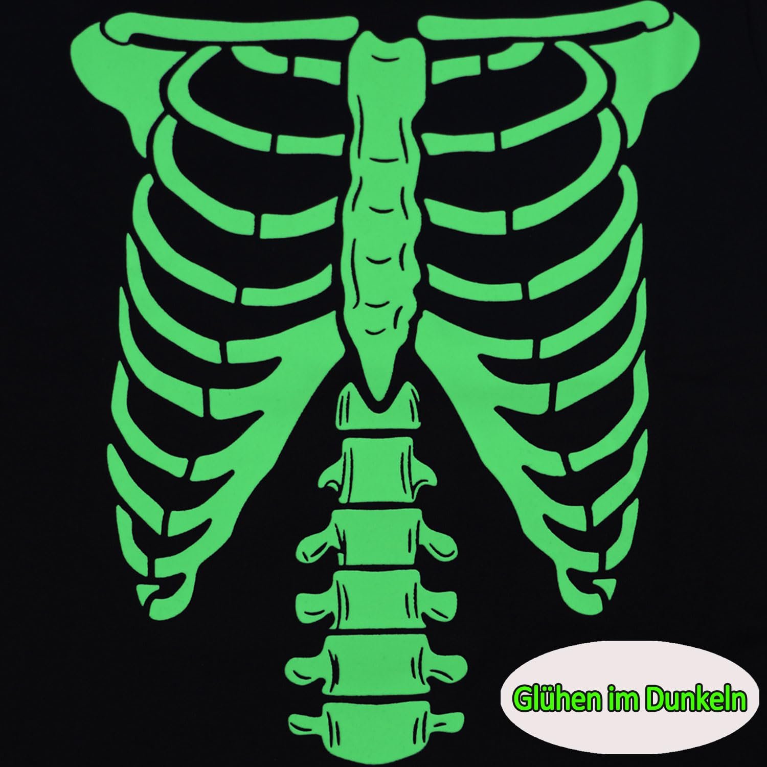 Джемпер детский для мальчиков на Хэллоуин Pumpkin Хлопковая толстовка свитшот Светящийся скелет Рубашка с длинными рукавами Топы 2-7 лет, фото №4