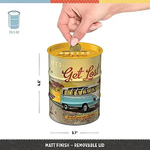 Скарбничка Nostalgic-Art Retro VW Bulli Let's Get Lost 600 мл металева synthetic.ua - Фото 1