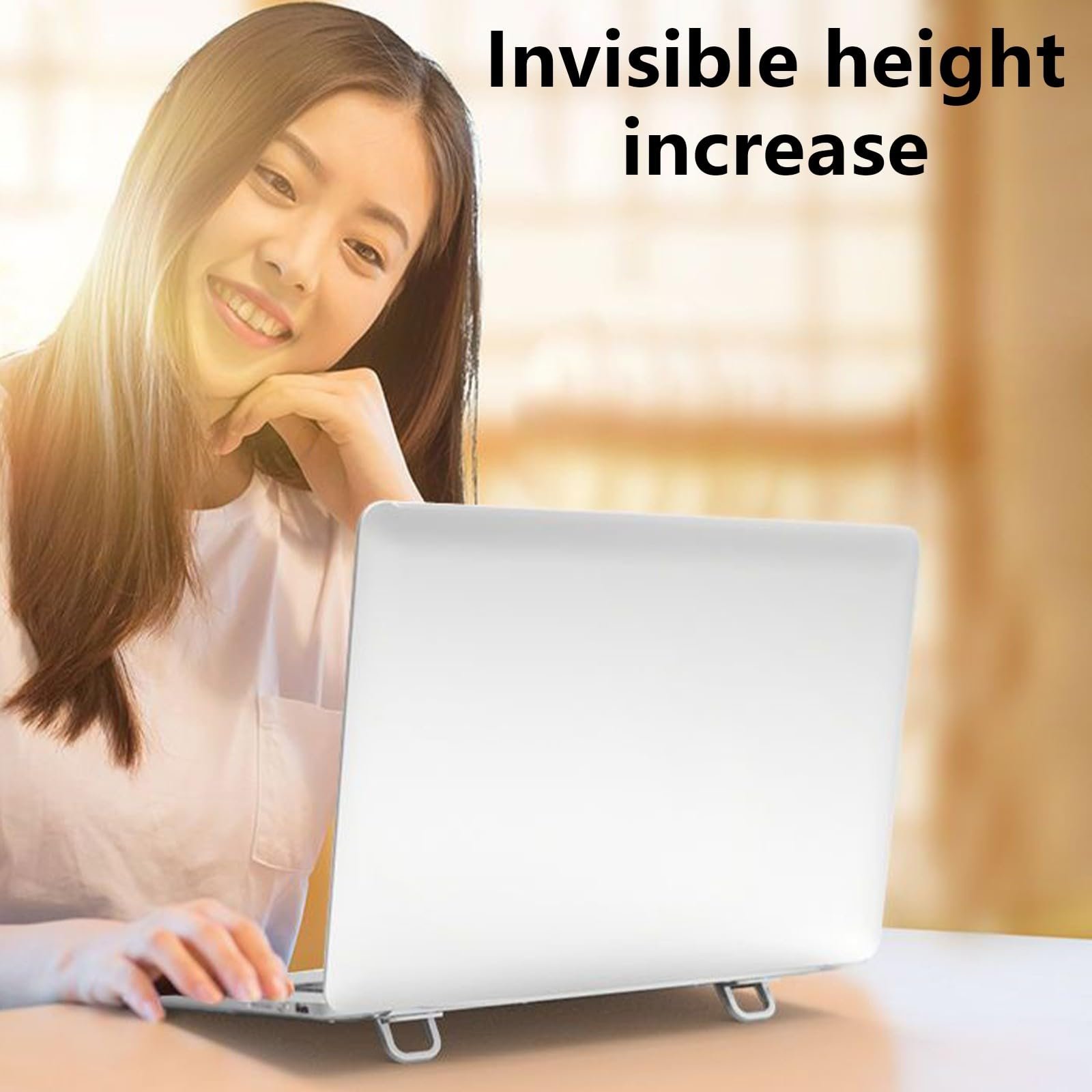 Подставка для ноутбука портативная 2 шт. Aluminium Alloy Foldable Laptop Lift для стола с самоклеящимися ножками, фото №2 Подставка для ноутбука портативная 2 шт. Aluminium Alloy Foldable Laptop Lift для стола с самоклеящимися ножками, фото №2