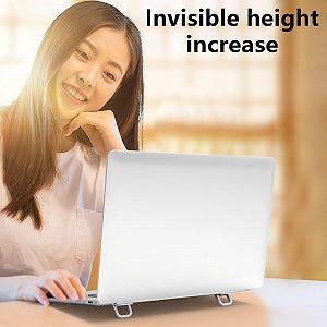 Подставка для ноутбука портативная 2 шт. Aluminium Alloy Foldable Laptop Lift для стола с самоклеящимися ножками synthetic.ua - Фото 1