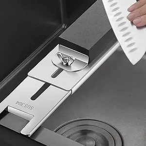 Тримач для точильного каменю Місток для раковини регульований нержавіюча сталь 11.22-16.53 дюйма synthetic.ua - Фото 1