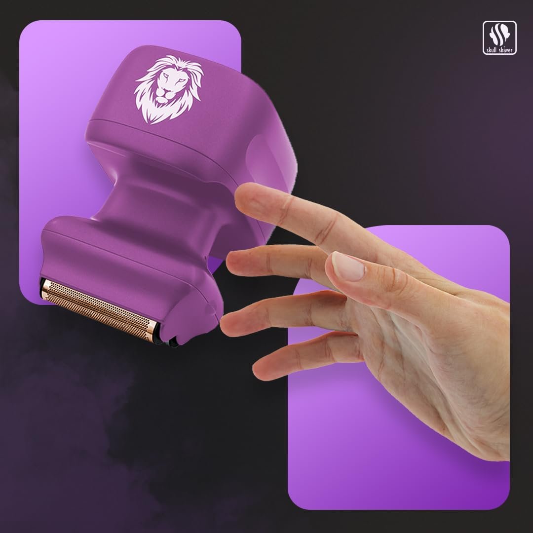 Электробритва Skull Shaver One Lion Purple Pro сеточная фиолетовая, фото №6