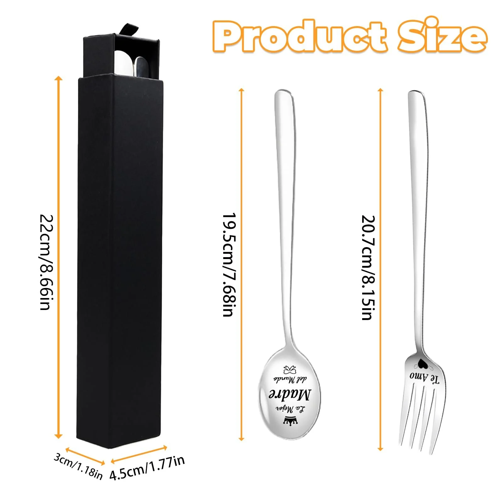 Набір: Ложка + Виделка No Brand, фото №2