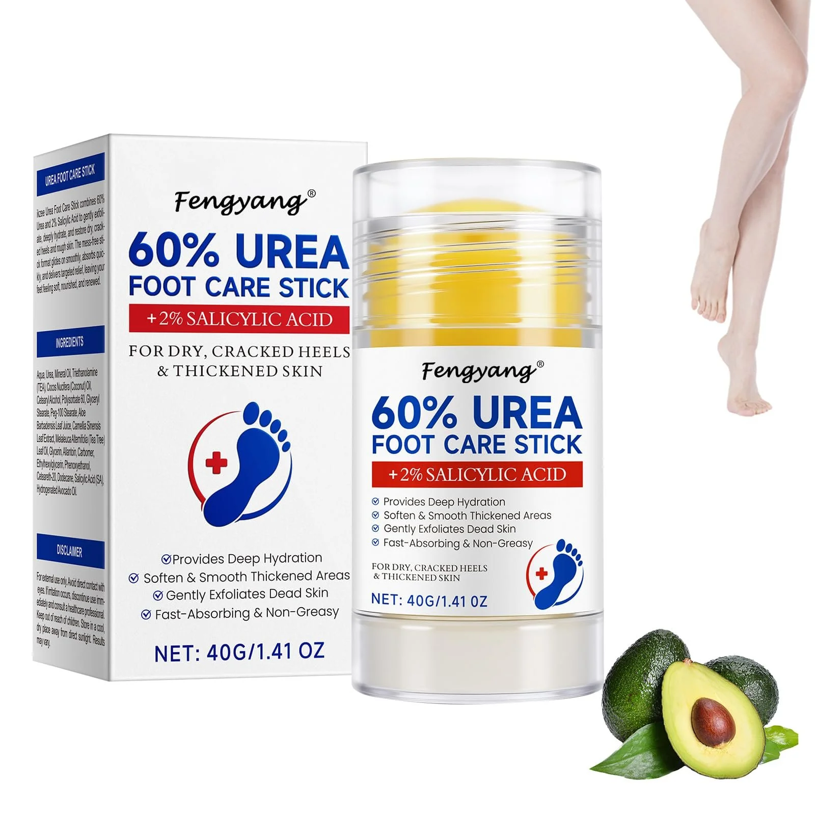 Крем-стик для ног Fengyang Urea для локтей, коленей, стоп и рук, фото №1