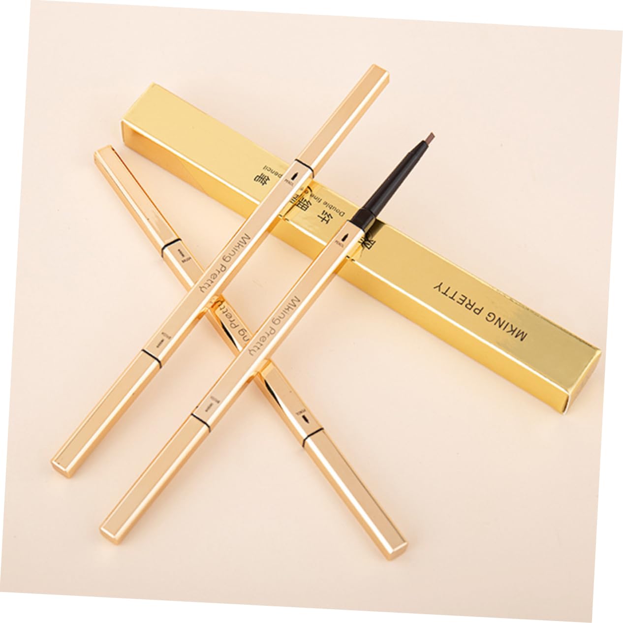 Олівець Ipetboom Augenbrauenstift doppelseitiger 5St з щіточкою без плям, фото №5