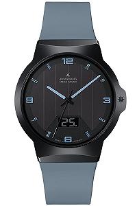 Мужские часы JUNGHANS Funk-Solar Force Mega Solar, серый лед, черный, Классические - Фото 1