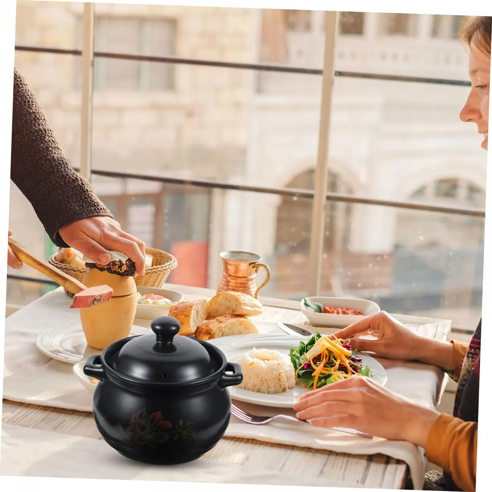 Кастрюля Gatuida Керамическая Керамика Черная, фото №6