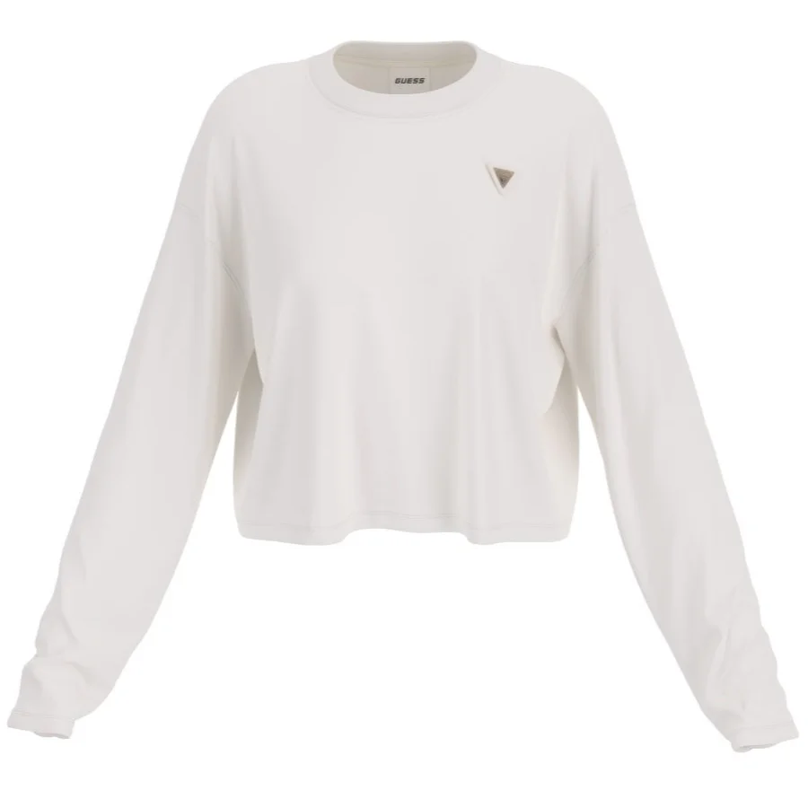 Женская футболка с длинным рукавом GUESS Activewear / Белая / Размер S, фото №1