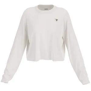 Купить Женская футболка с длинным рукавом GUESS Activewear / Белая / Размер S - Фото 1 Женская футболка с длинным рукавом GUESS Activewear / Белая / Размер S - Фото 1