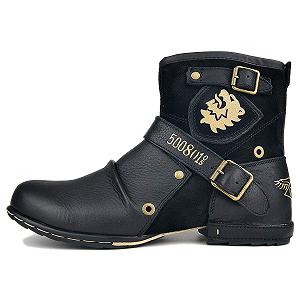 Ботинки Osstone Мужские Кожаные Chukka Рабочие Байкерские Мотоциклетные OS-5008-1-EN synthetic.ua - Фото 1