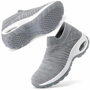 Кроссовки STQ Женские Без шнурков Дышащие для фитнеса Платформа Легкие для прогулок на открытом воздухе - Фото 1