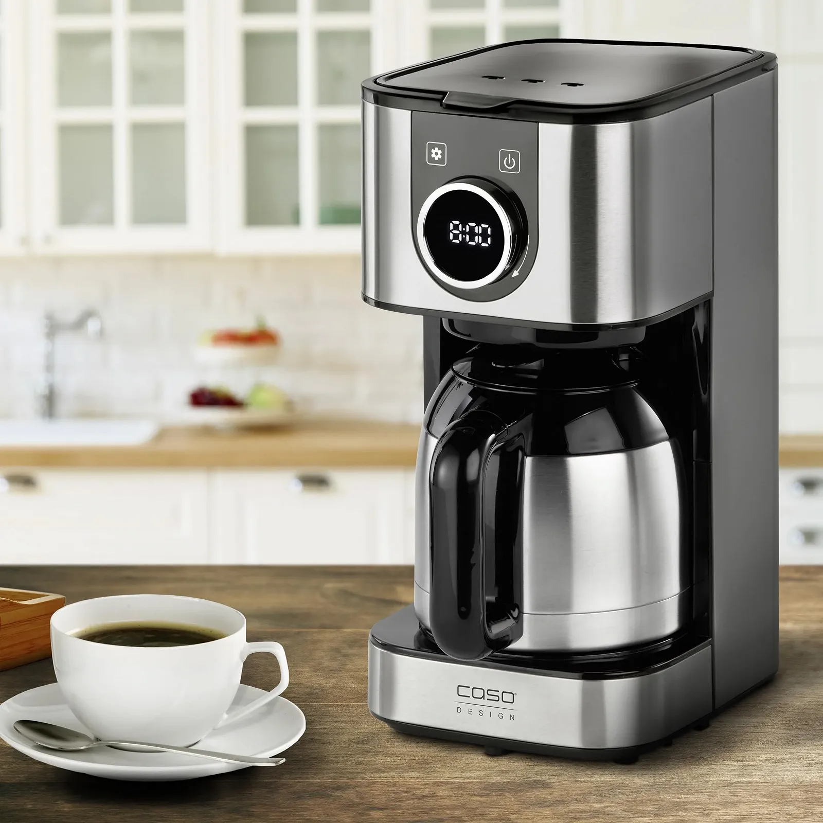 Капельная кофеварка CASO Selection C 10 Thermo 1.2 л 10 чашек Нержавеющая сталь, фото №6