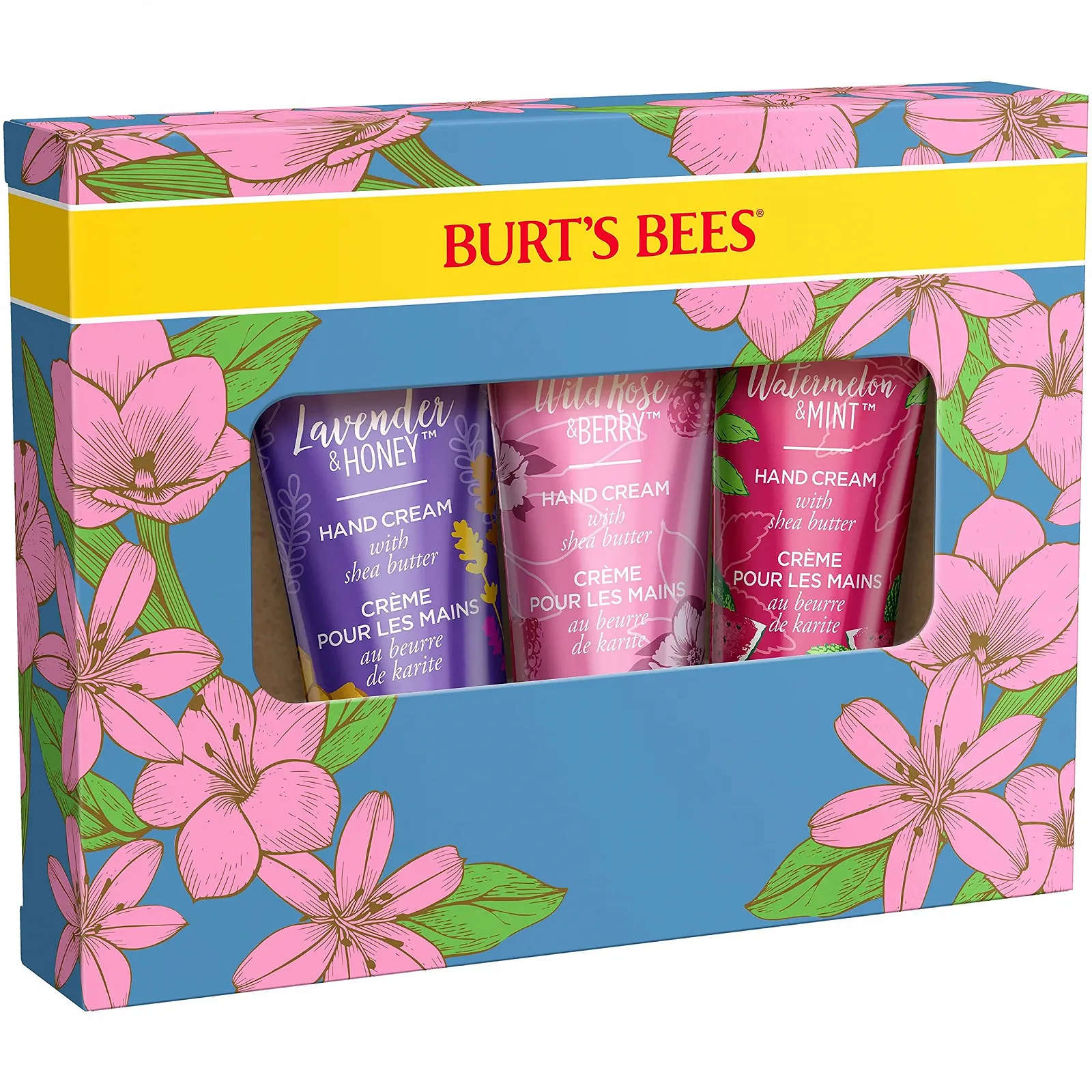 Крем для рук Burt's Bees Набір Shea Butter, Lavender and Honey, Wild Rose and Berry and Watermelon and Mint 3 шт, фото №5 Крем для рук Burt's Bees Набір Shea Butter, Lavender and Honey, Wild Rose and Berry and Watermelon and Mint 3 шт, фото №5