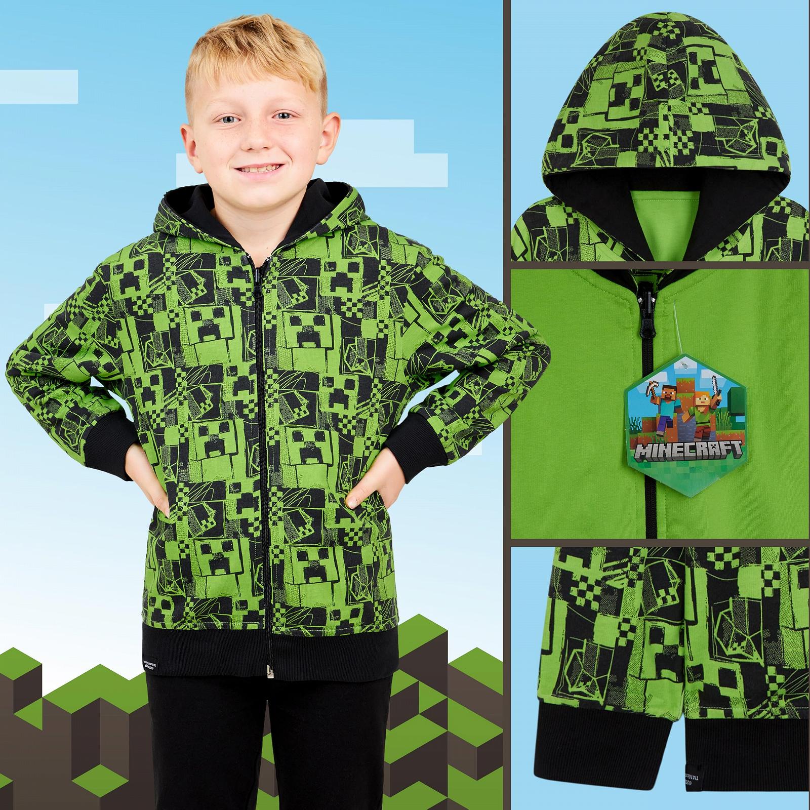 Худі Minecraft Creeper Reversible для хлопчиків з блискавкою, фото №5