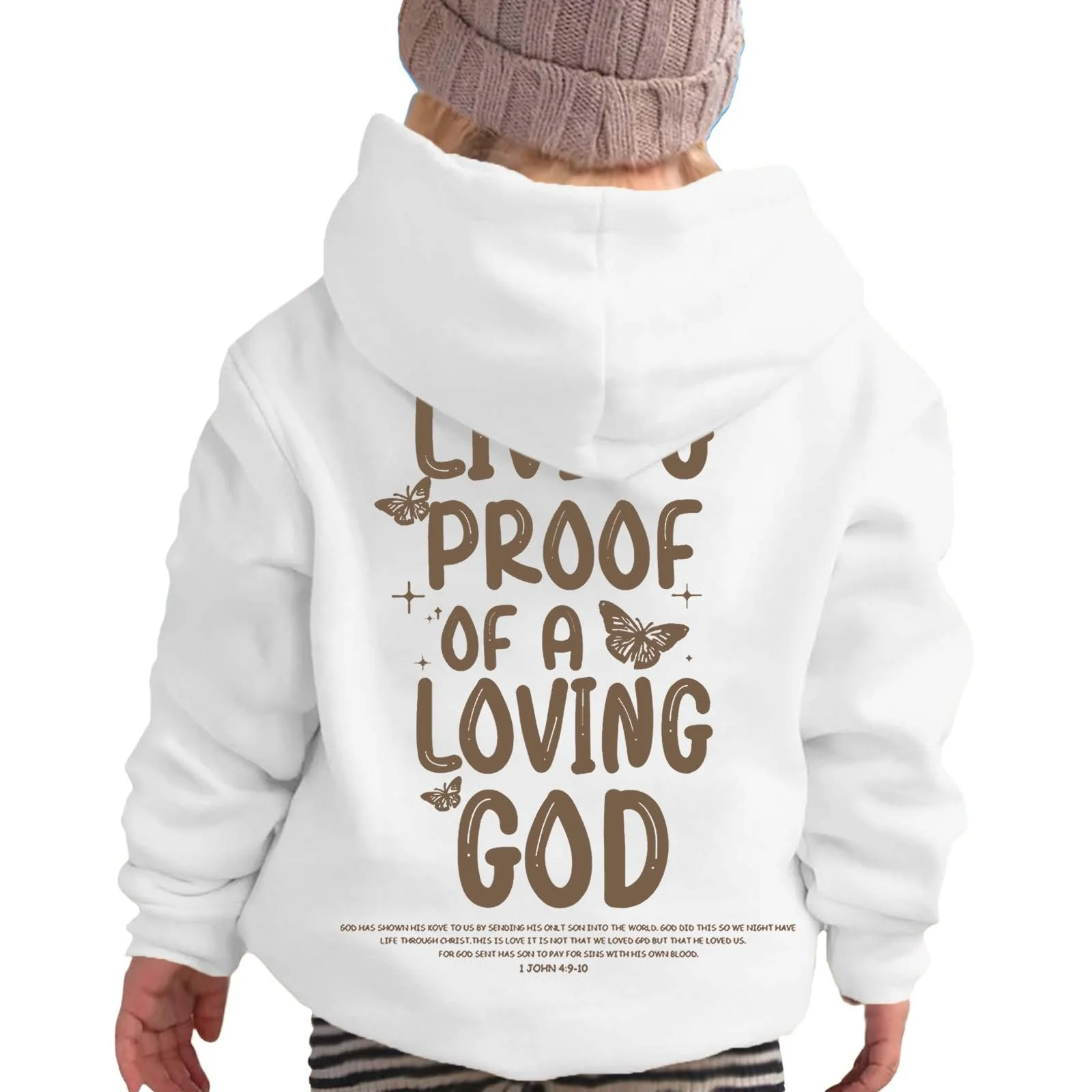 Худи для девочек. С круглым вырезом. С принтом букв. Для активного отдыха и повседневной носки. Для девочек в возрасте от 2 до 13 лет., фото №1