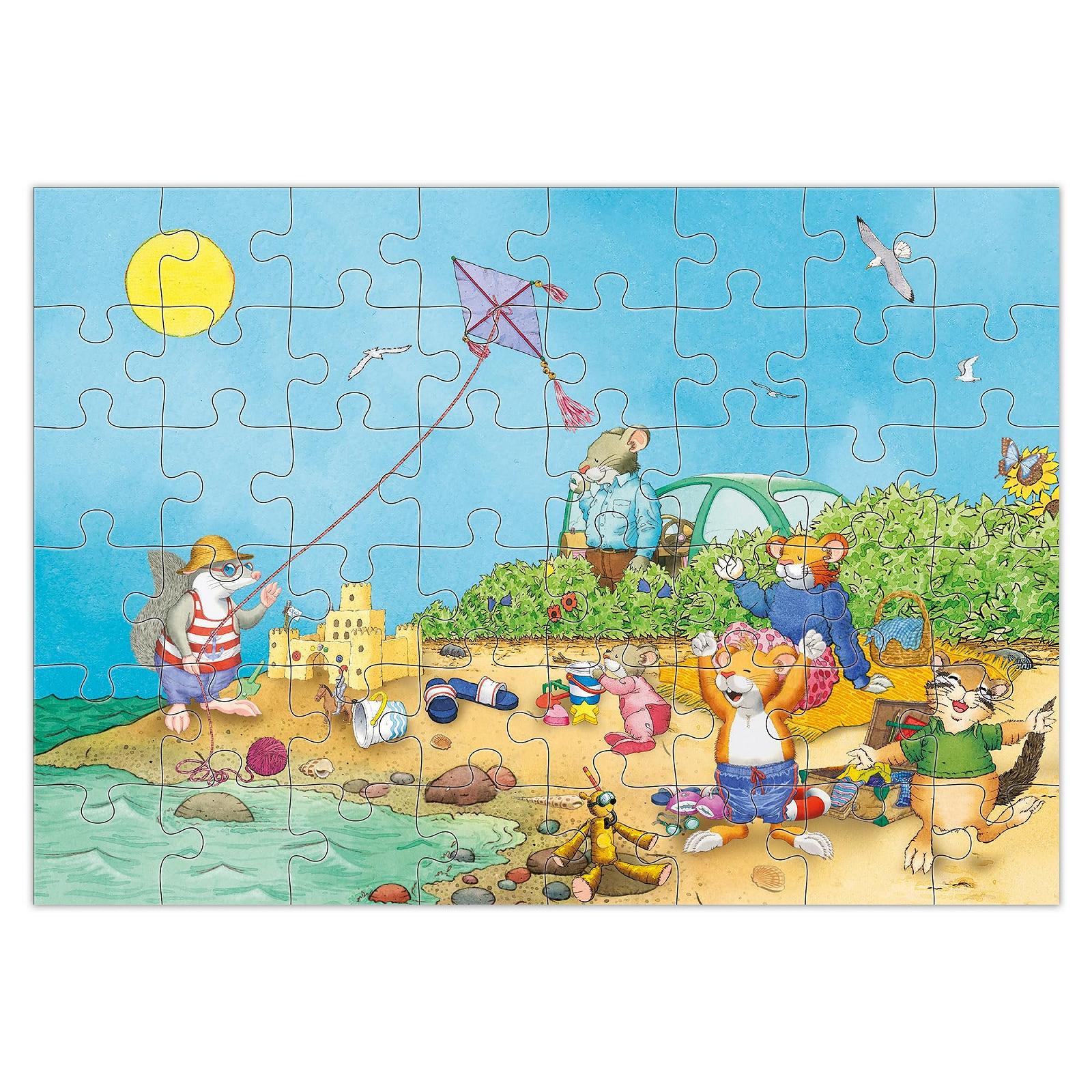 Набор пазлов Leo Lausemaus 3 шт по 48 деталей от 4 лет, фото №3