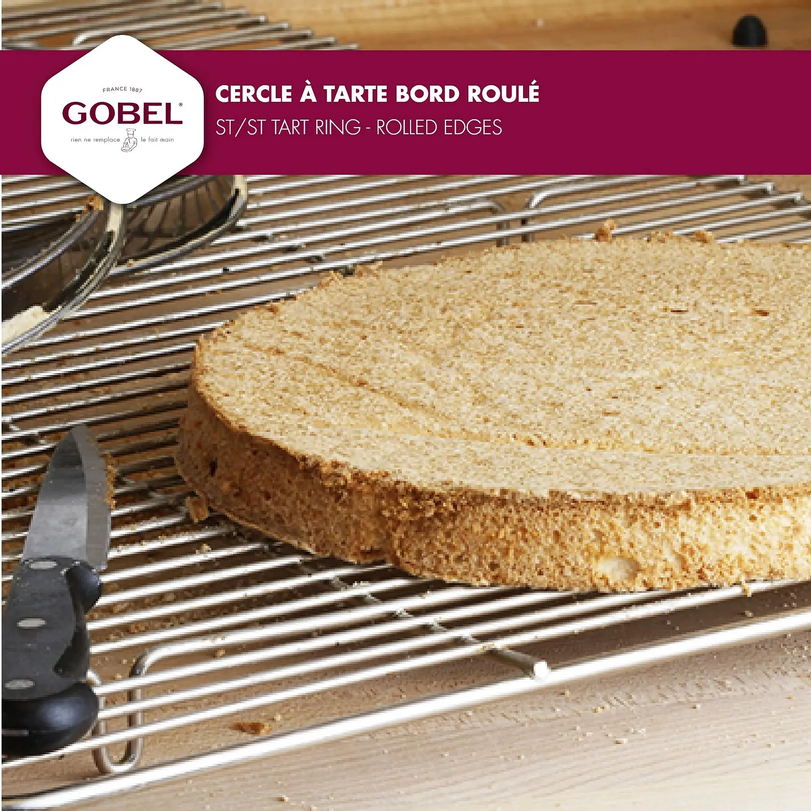 Форма для пирогов Paderno World Cuisine Gobel 824950 круглая нержавеющая сталь, фото №5