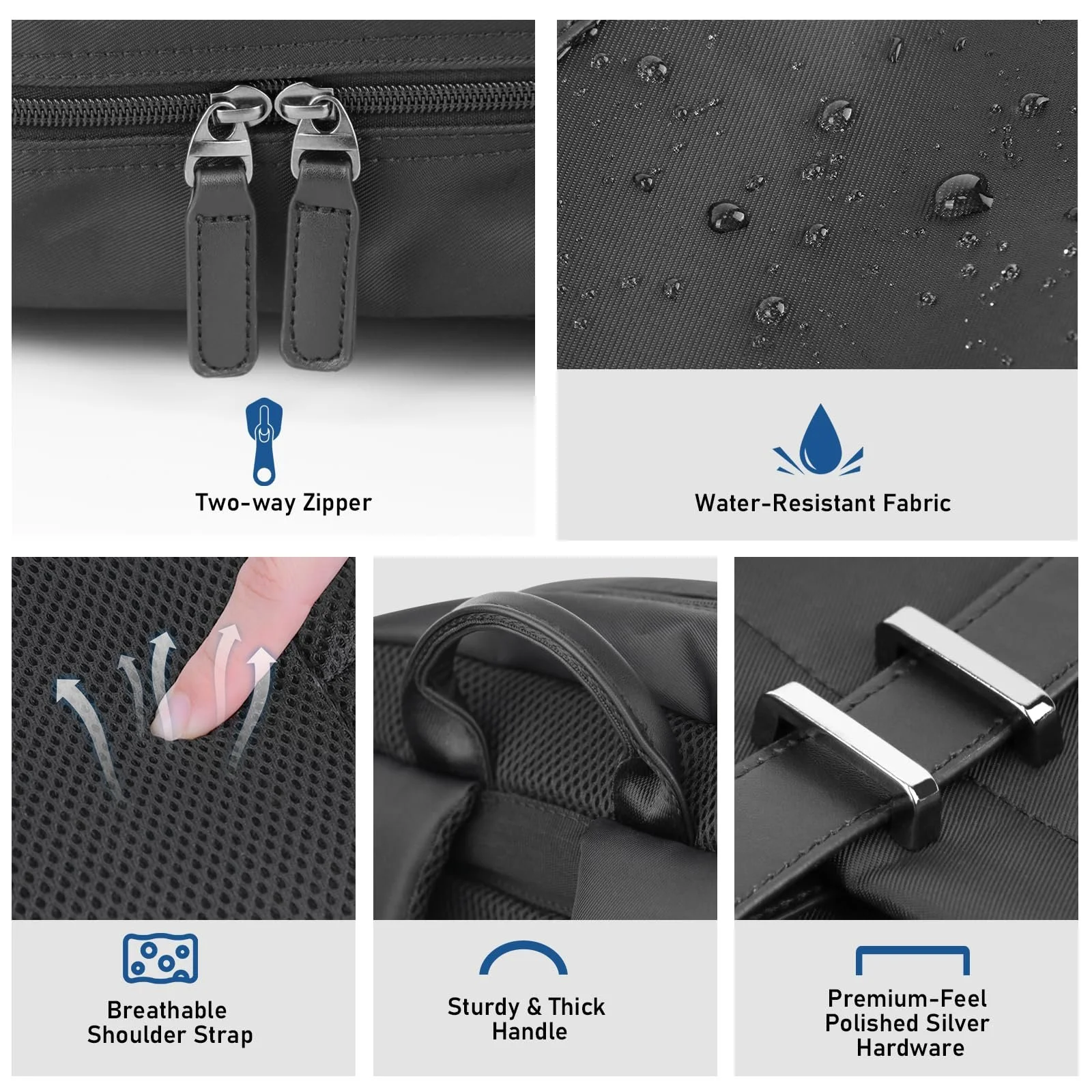 Рюкзак для ноутбука Dobaly Waterproof 15.6 дюймов Black, фото №4 Рюкзак для ноутбука Dobaly Waterproof 15.6 дюймов Black, фото №4