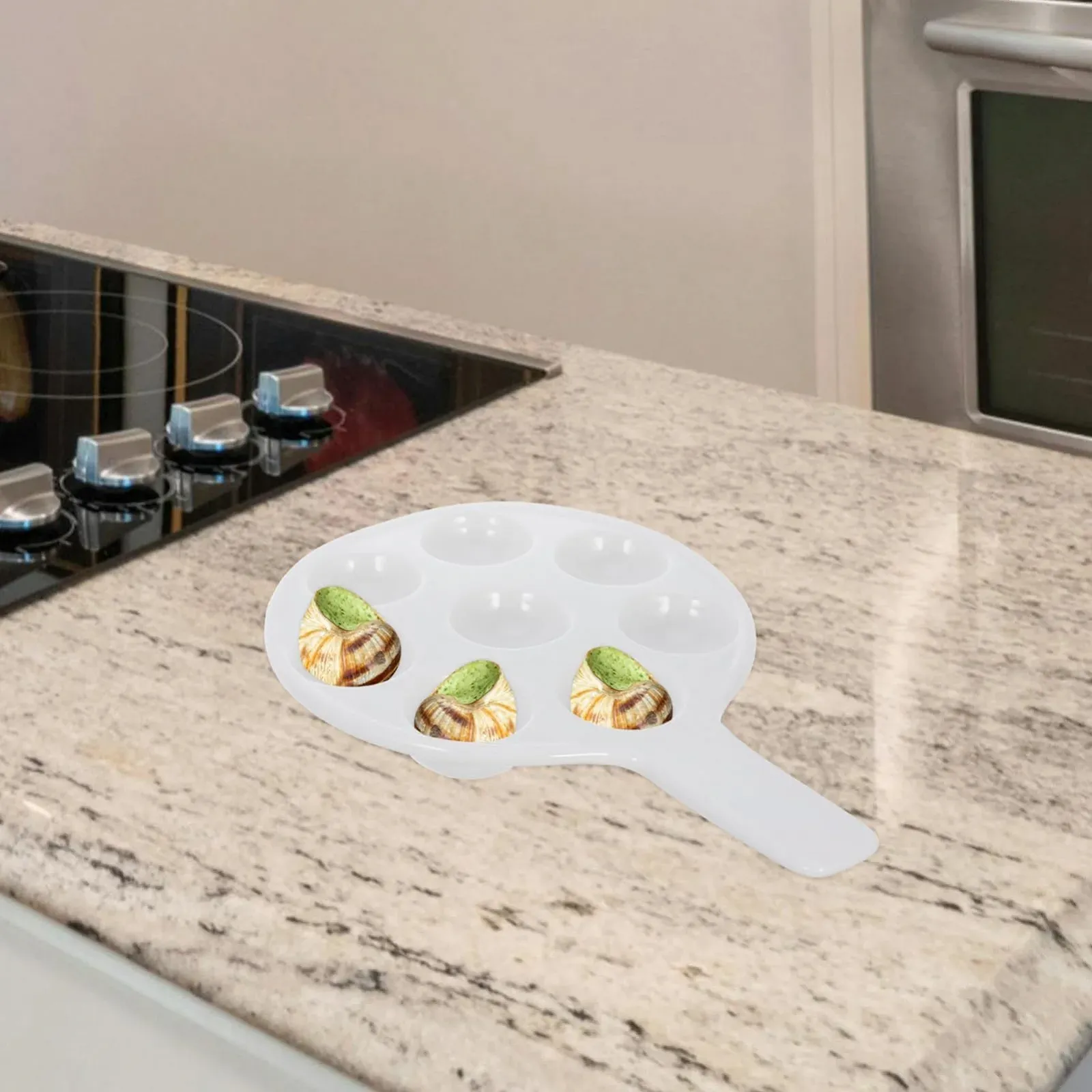 Тарілки для равликів Ciieeo керамічні з ручками для гриля та запікання морепродуктів, фото №1