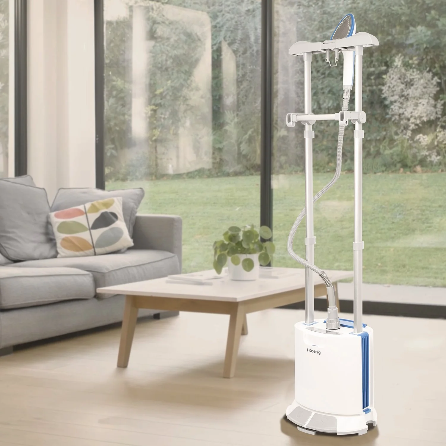 Підлоговий відпарювач H.Koenig STM45 35 g/min 1.6 L Білий, фото №2