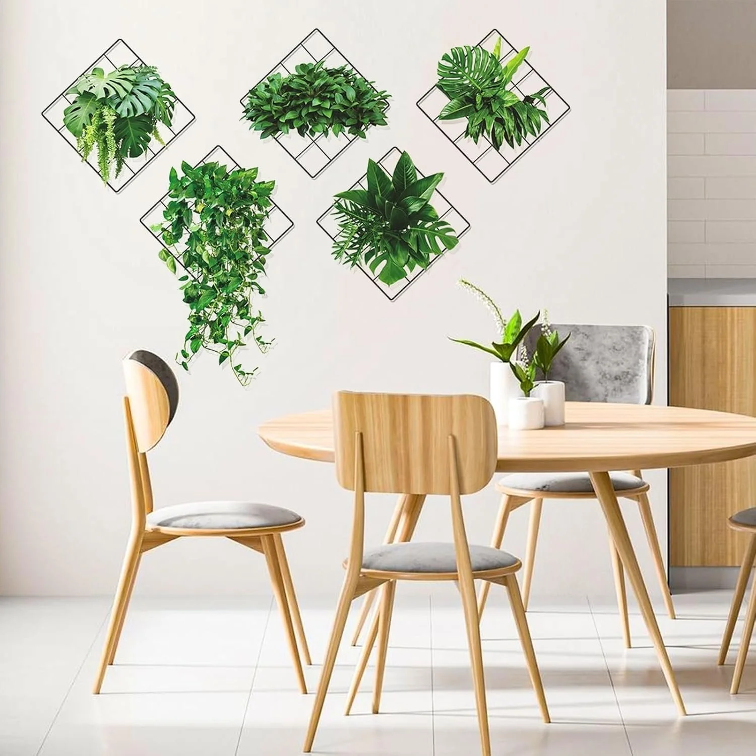 3D наклейки на стіну Alfven 6 Design Green Plants 30 x 29 см, фото №4