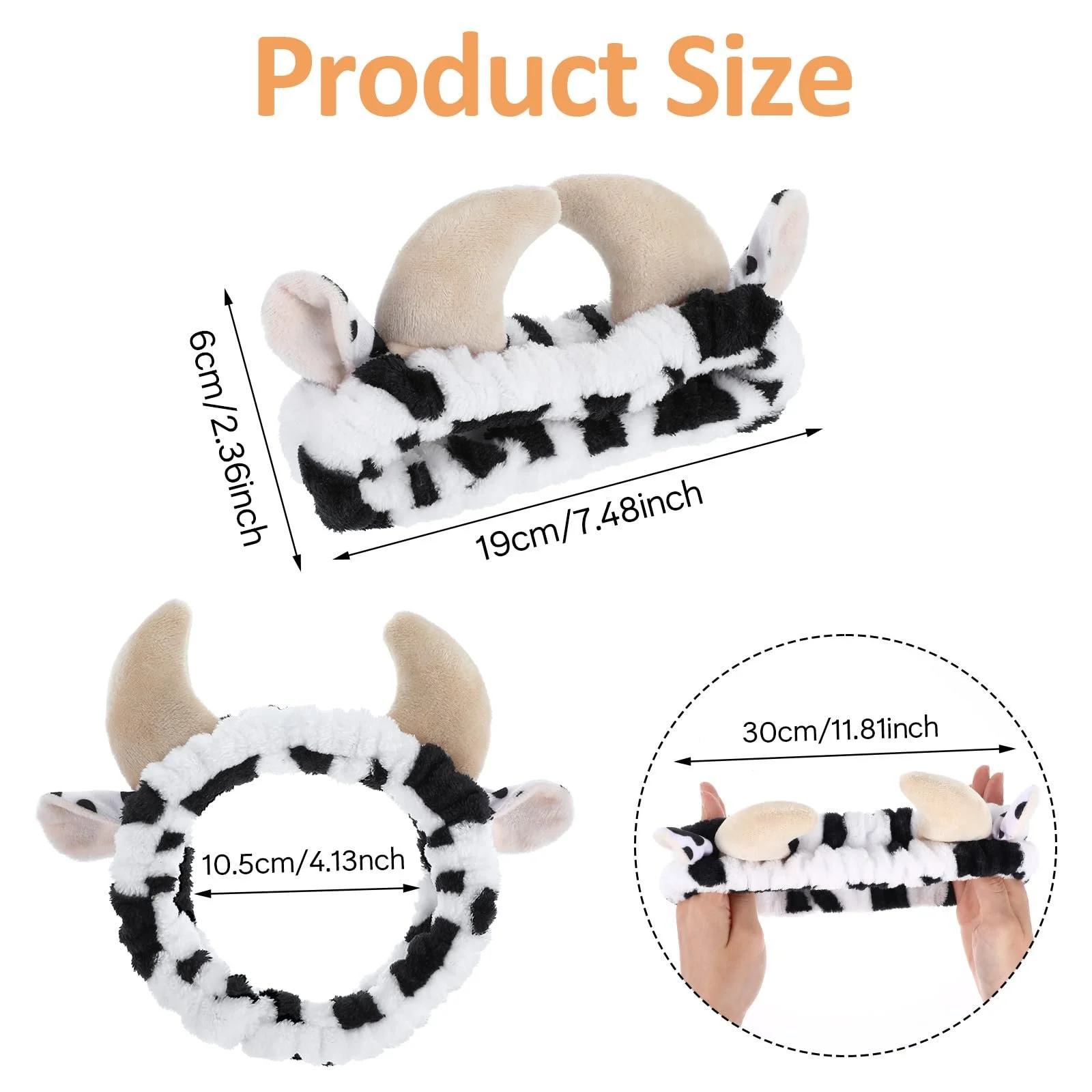 Повязка для волос плюшевая, фото №2 Повязка для волос плюшевая, фото №2