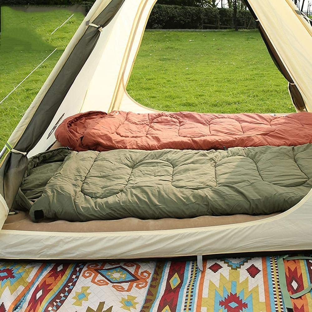 Спальный мешок MYVVKIA Cotton Splice Saison Капюшон для путешествий туризма цветной, фото №5