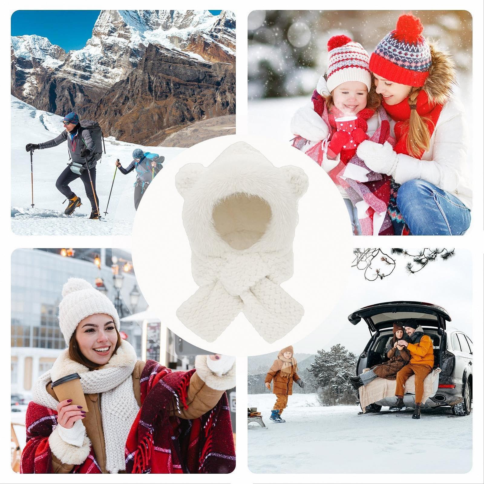 Шапка-ушанка Кролик Mbiyhgta Зимняя, фото №3