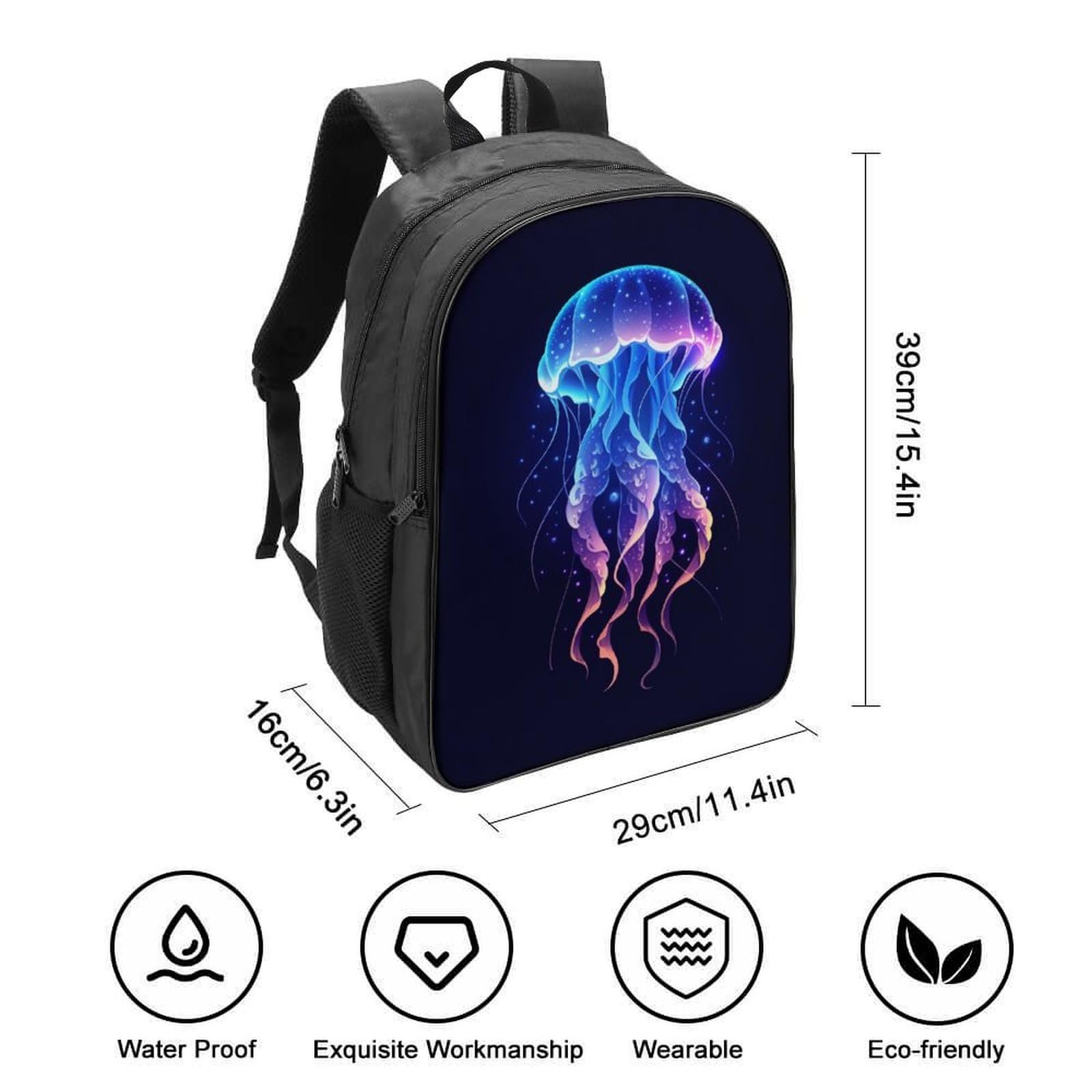 Ранець DPEOANEBN Jellyfish 40x28x16см, фото №2