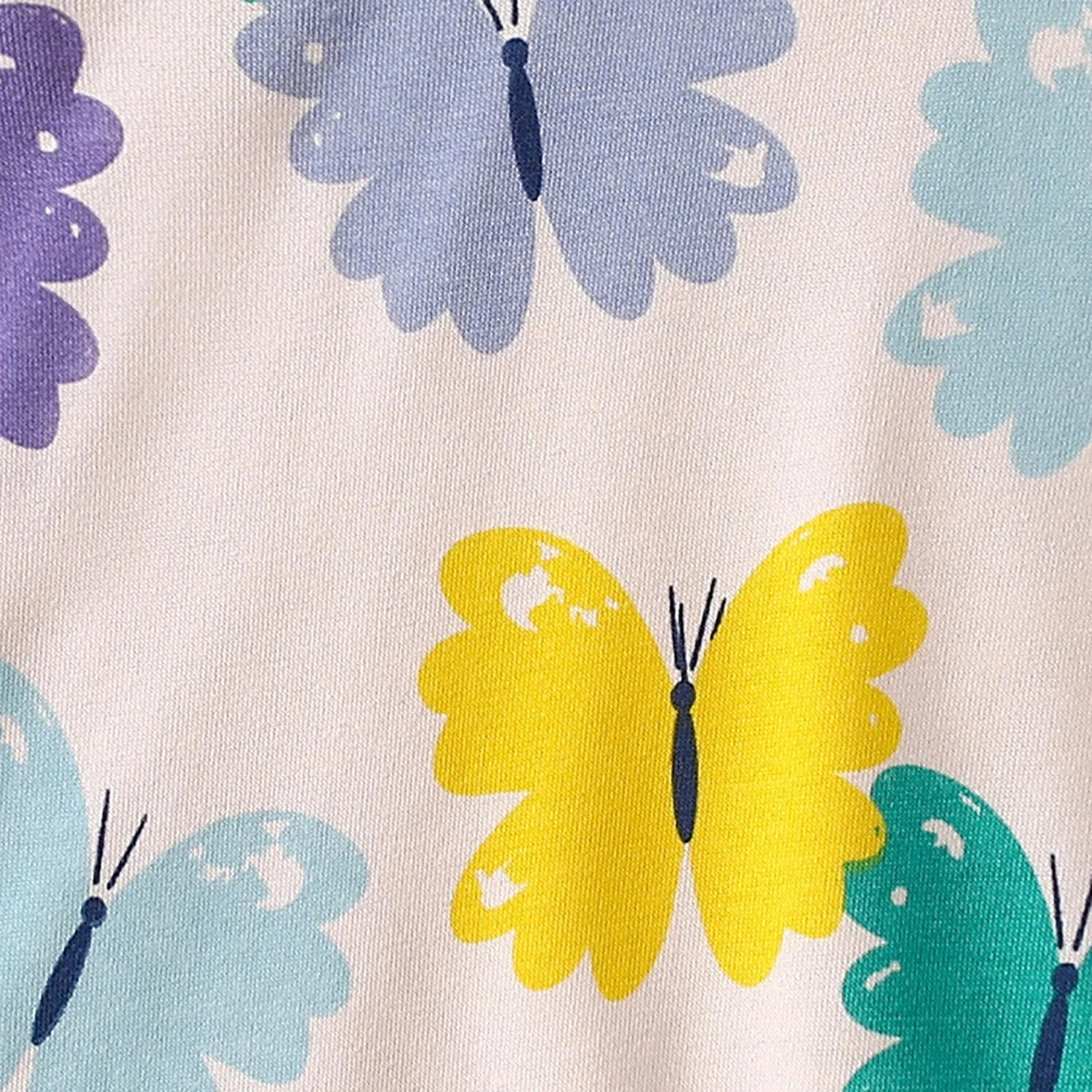 Толстовка для дівчинки з мультяшним принтом метелика, повсякденна, з круглим вирізом, фото №5