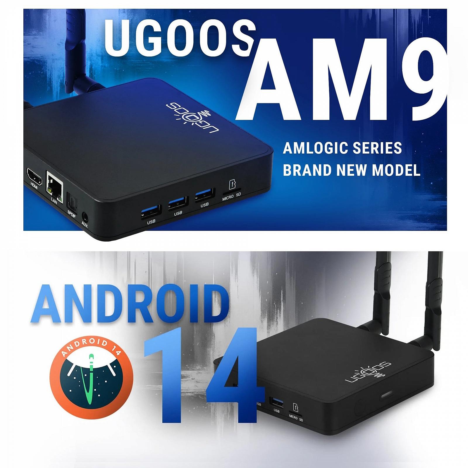 Медиаплеер Ugoos AM9 Amlogic S905X5 4/64 WIFI6 AIPQ AISR, фото №3