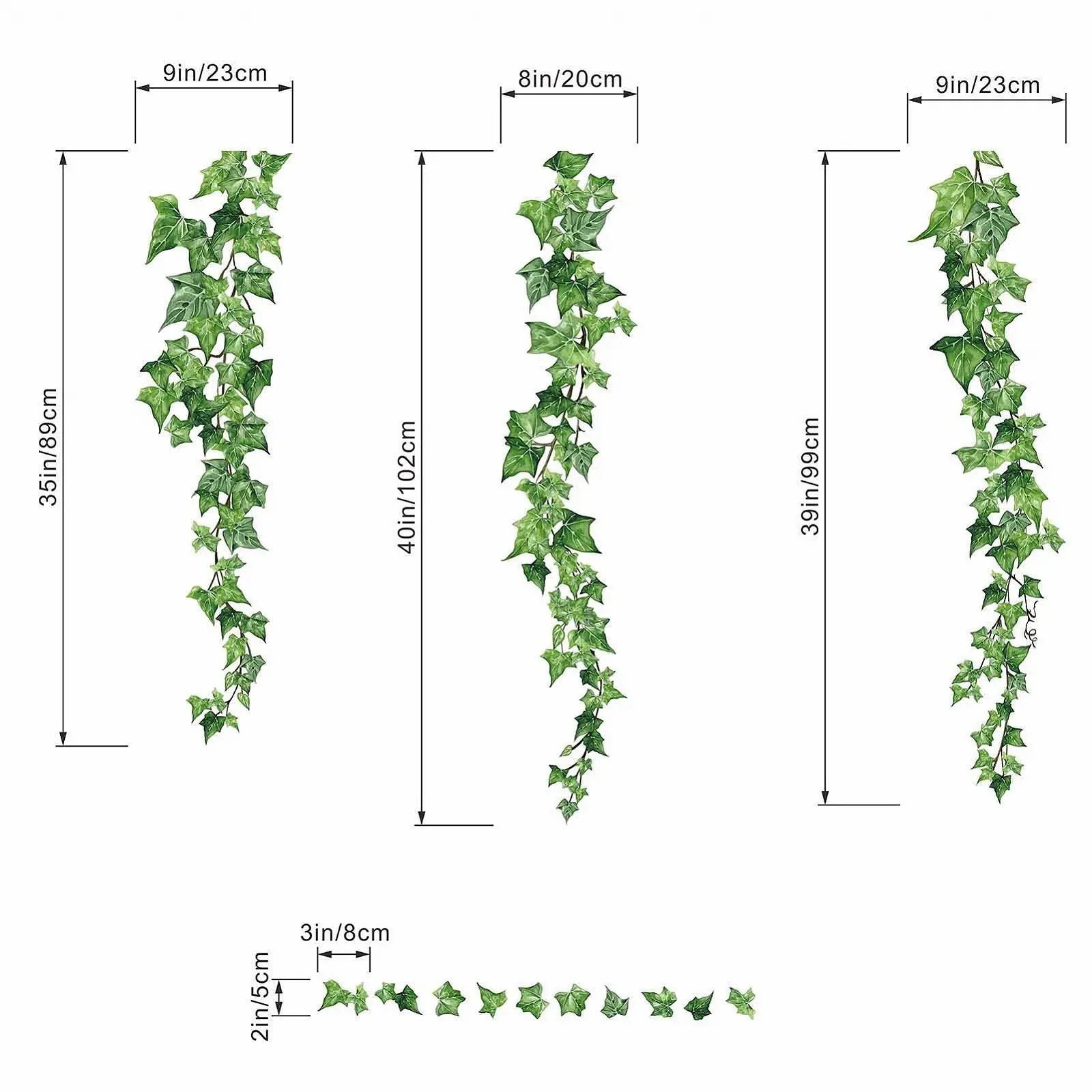 Наклейка на стіну Amimagen Hanging Vine Зелена, фото №4