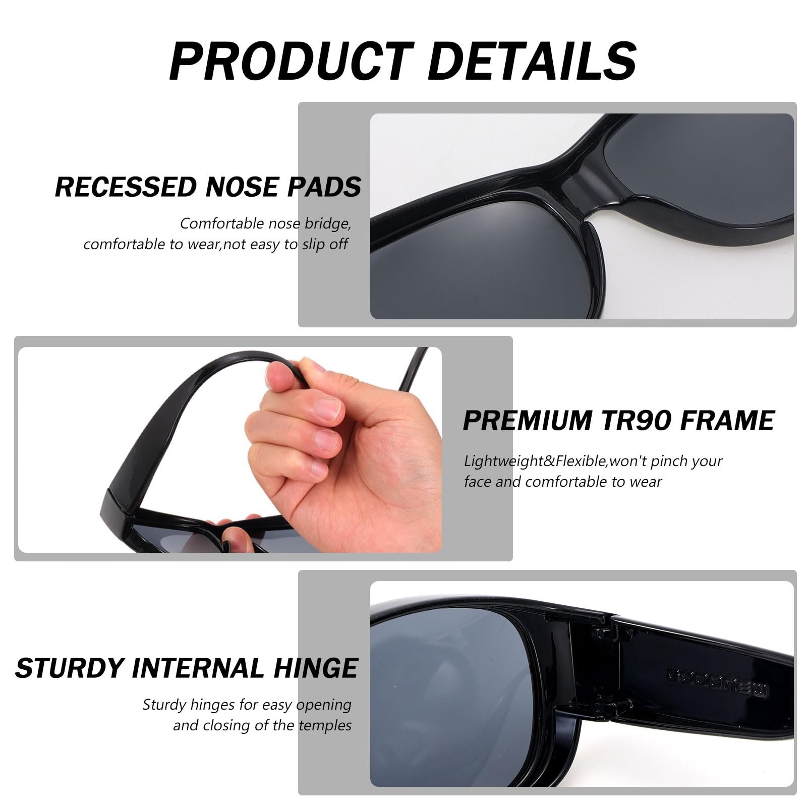 Поляризовані сонцезахисні окуляри Hifot для чоловіків і жінок, маленька оправа, фото №3