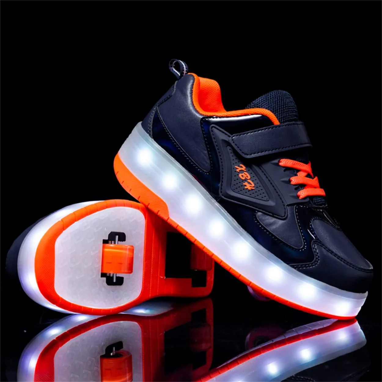 Детская обувь с колесиками LED Светящаяся обувь Спортивная обувь для улицы Мигающая обувь Обувь для скейтборда Кроссовки, фото №6
