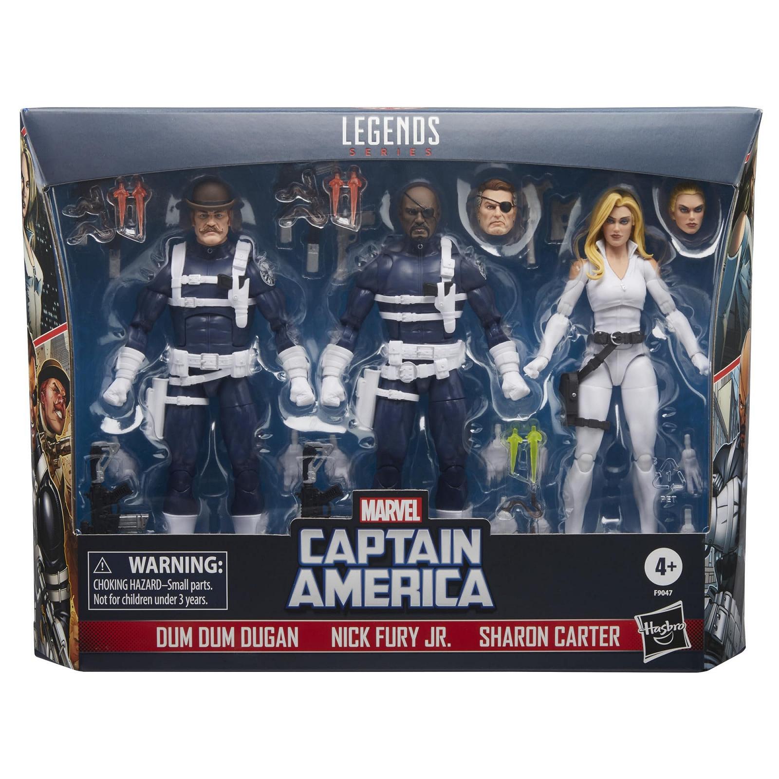 Фигурки Marvel Legends Series S.H.I.E.L.D. Ник Фьюри-младший, Шэрон Картер и Дум Дум Дуган, фото №2